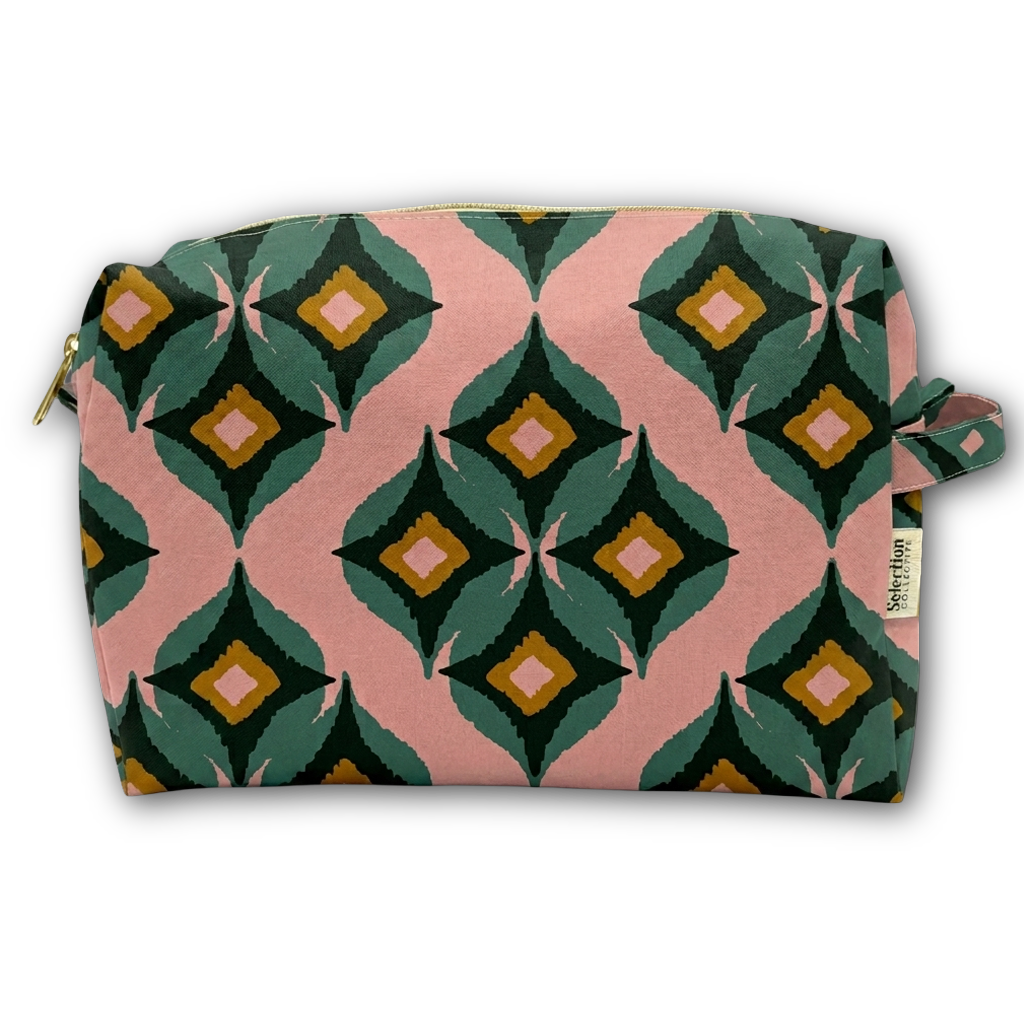 Bamileke Teal Toiletry Bag