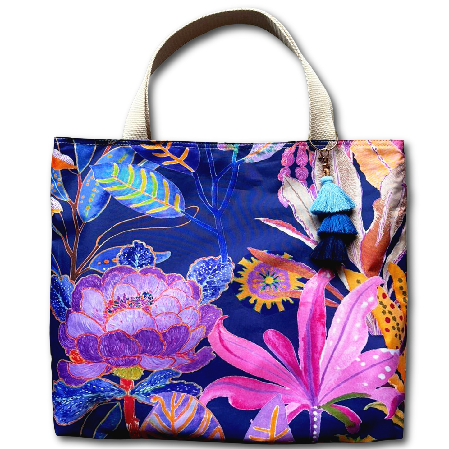 Blue Bell Fields Beach Bag