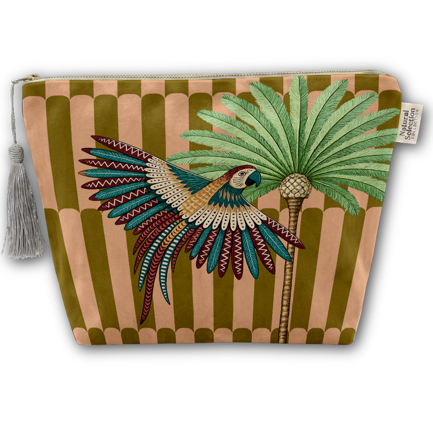 Bombay Gardens Velvet Makeup Bag