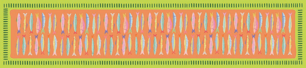 Cascais Sardines Table Runner