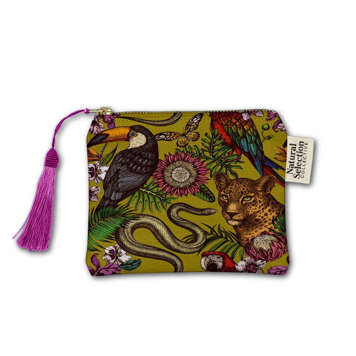 Folklore Chartreuse Makeup Bag