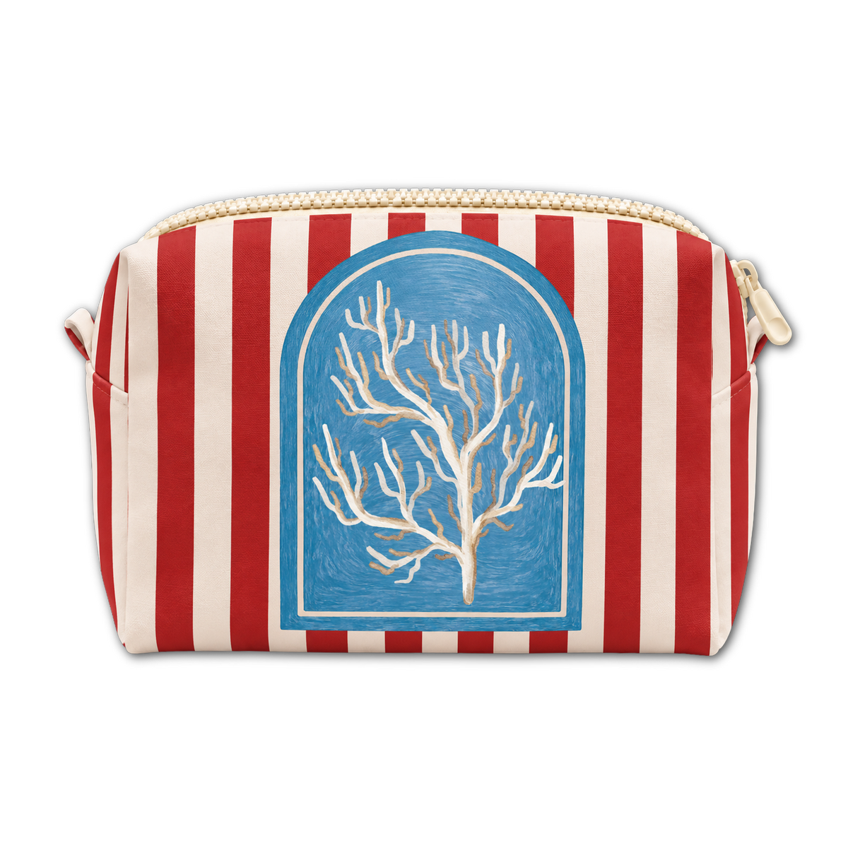 Ibiza Stripe Red Mini Box Bag