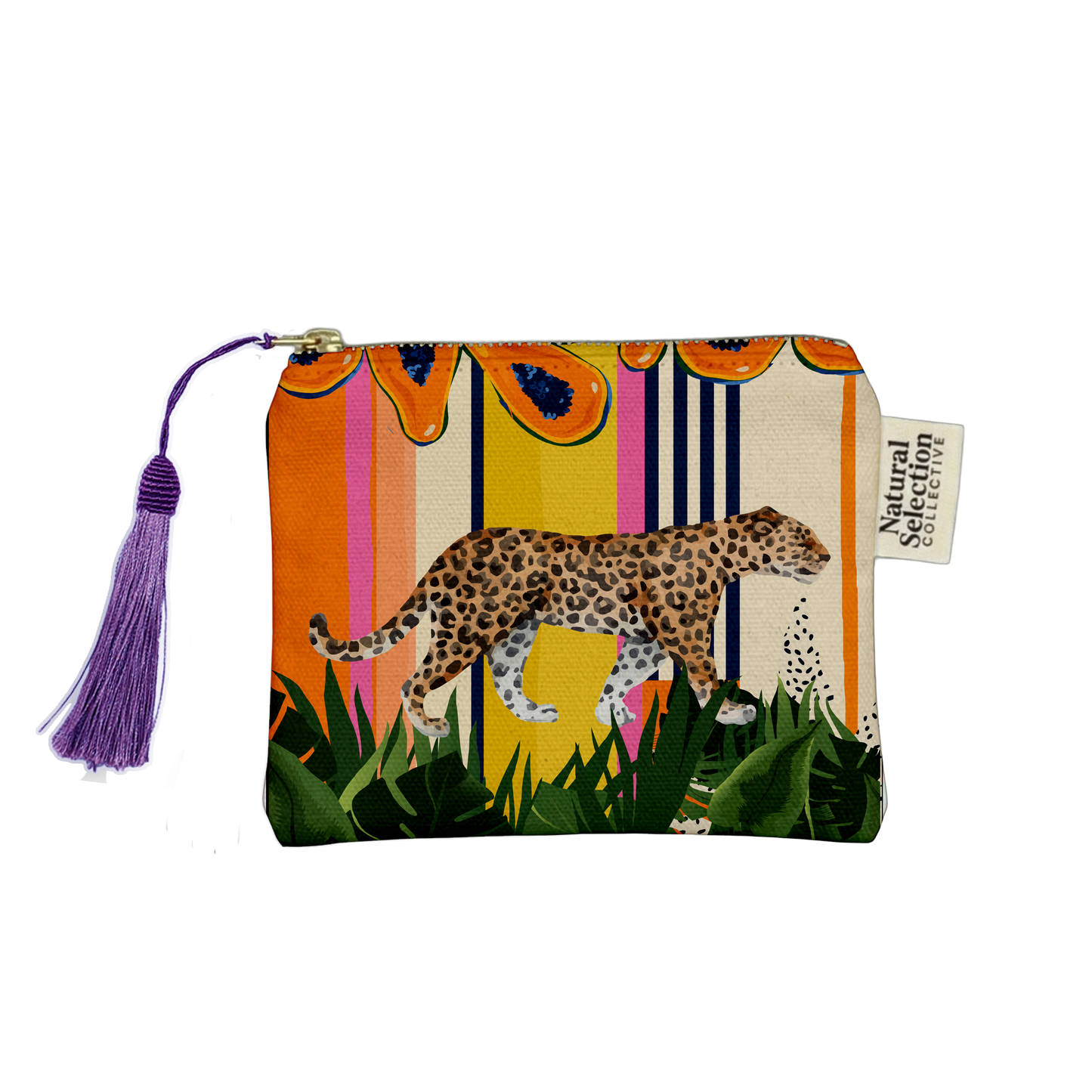 Island Leopard Makeup Bag