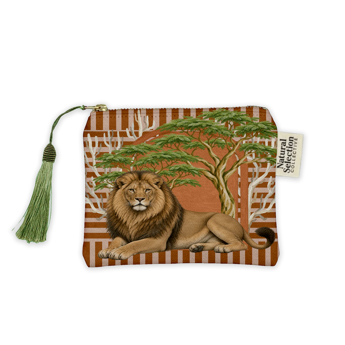 Lion Fever Tree Makeup Bag