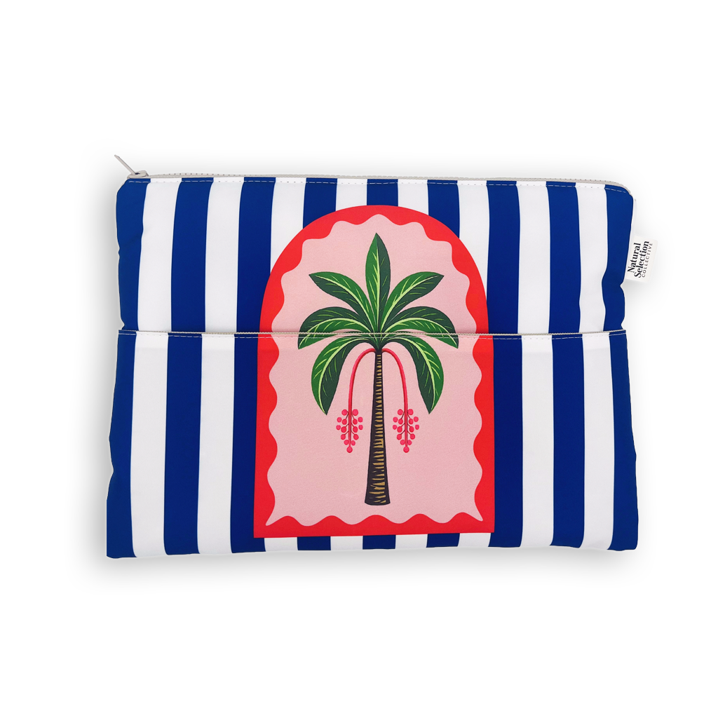 Mirage Palm Blue Laptop Sleeve