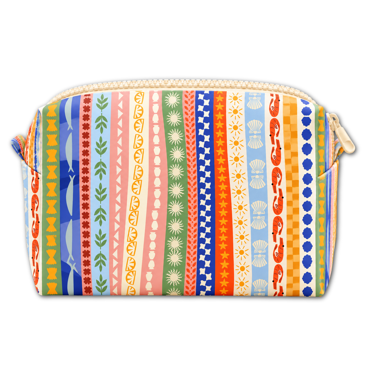 Ocean Stripe Mini Box Bag