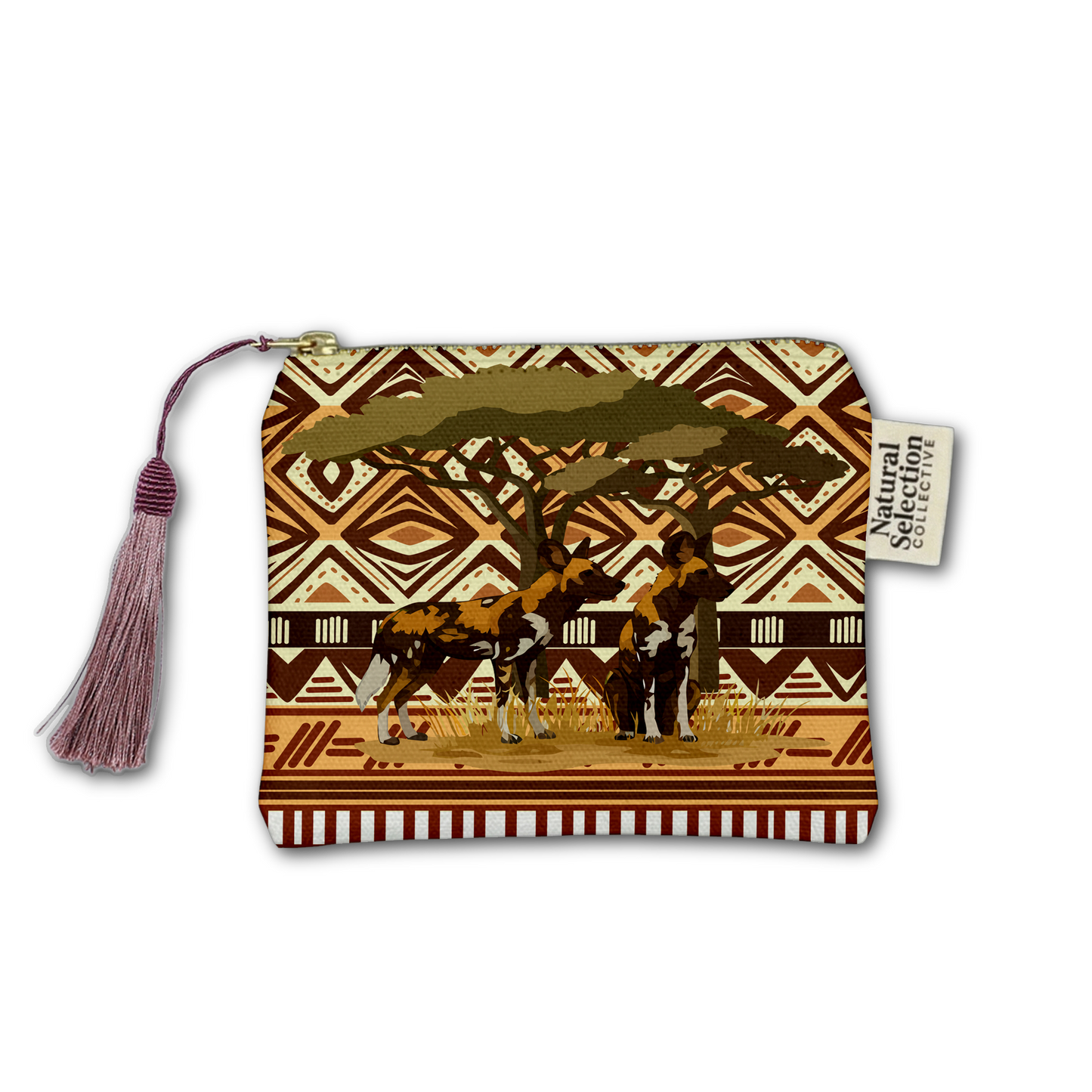 Painted Wolves Makeup Bag