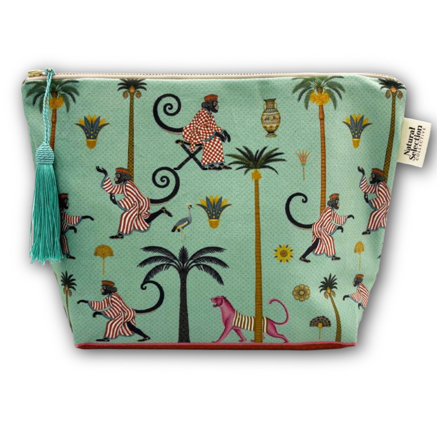 Palace Monkey Velvet Makeup Bag