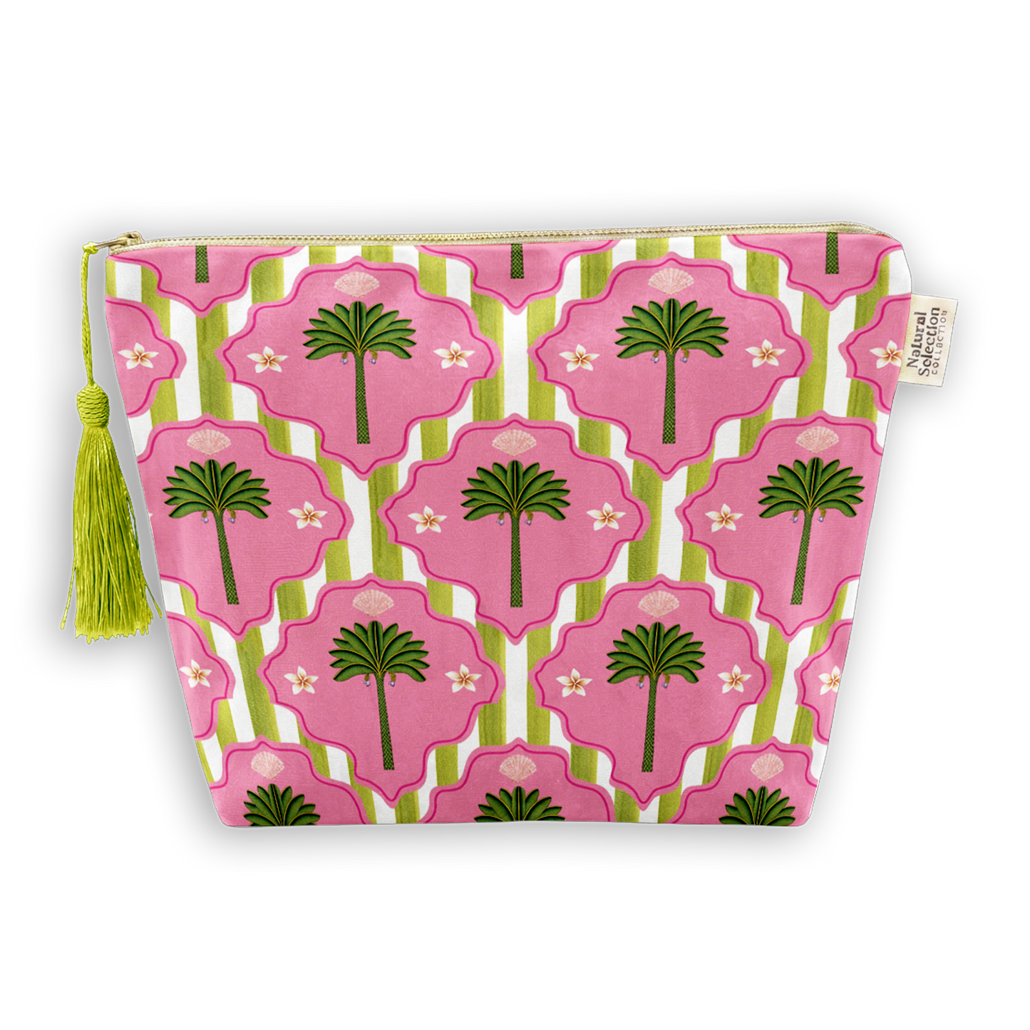 Salton Palms Scatter Velvet Makeup Bag