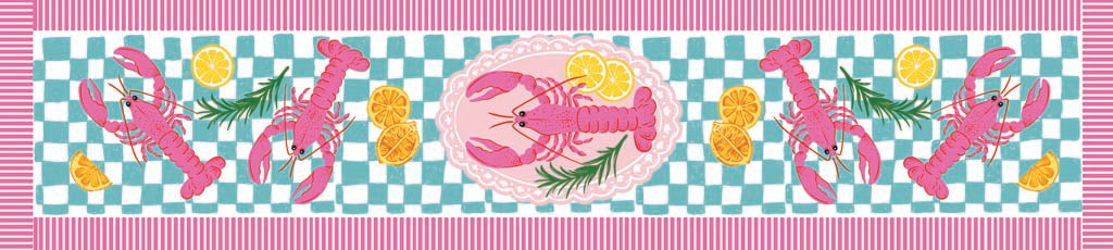 Skopelos Lobster Table Runner