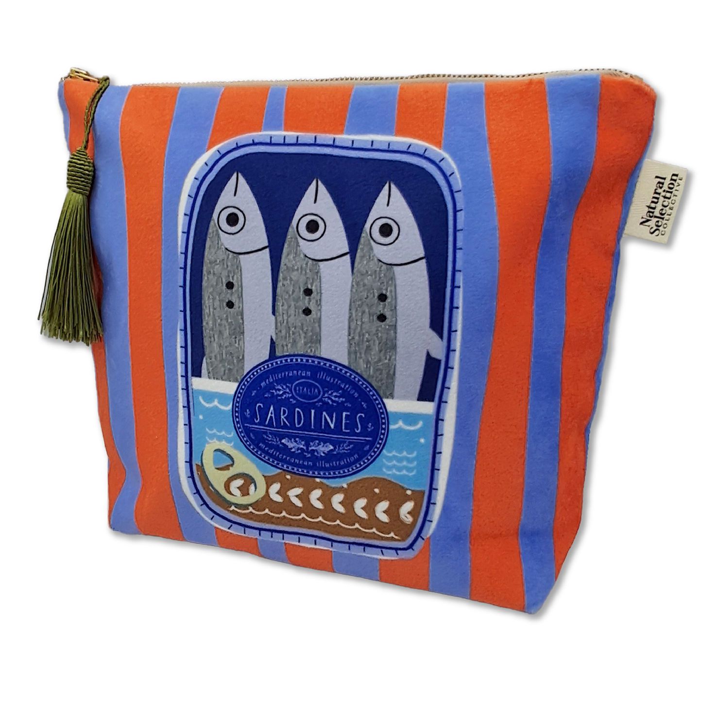 St Helena Sardines Velvet Makeup Bag