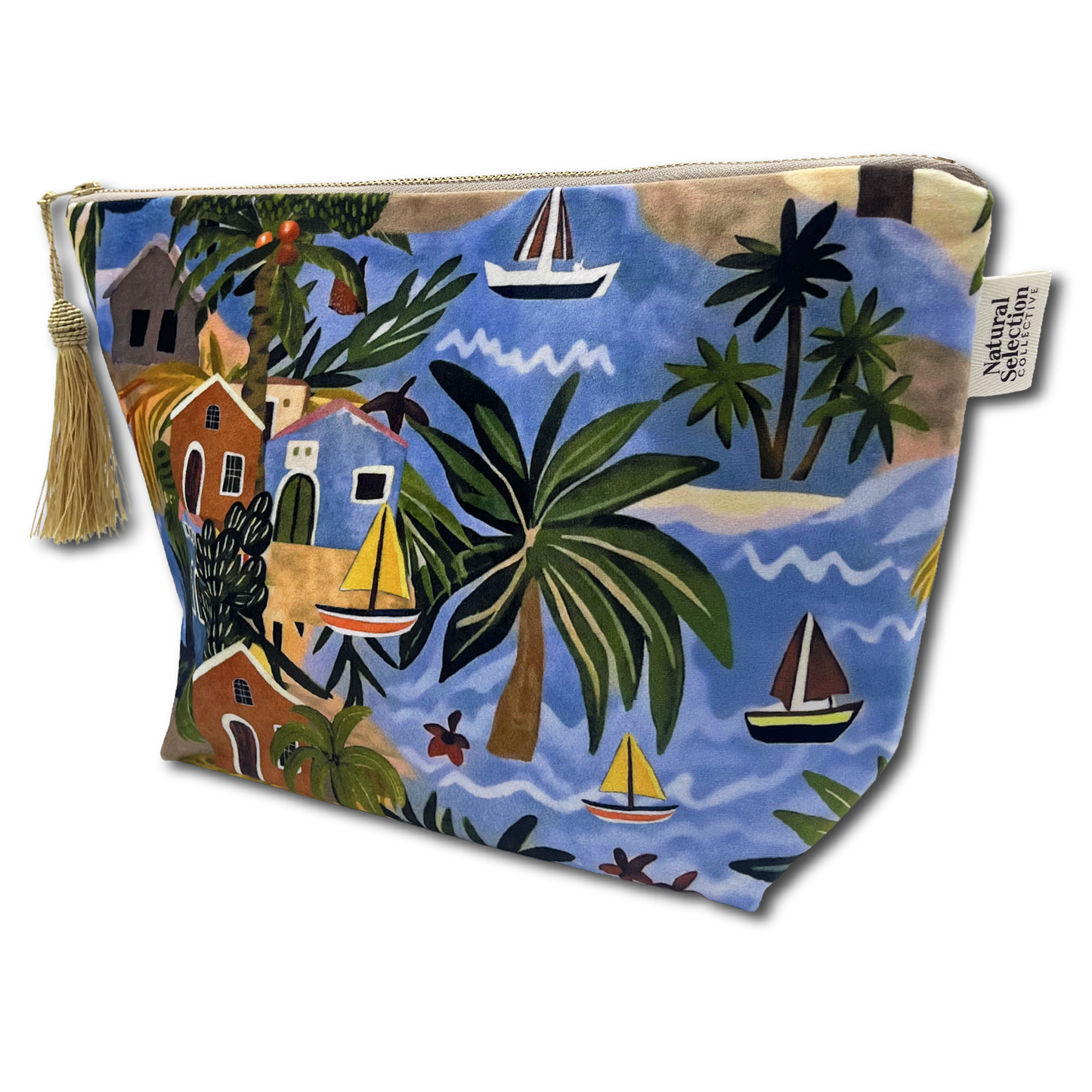 Amazon River Velvet Makeup Bag