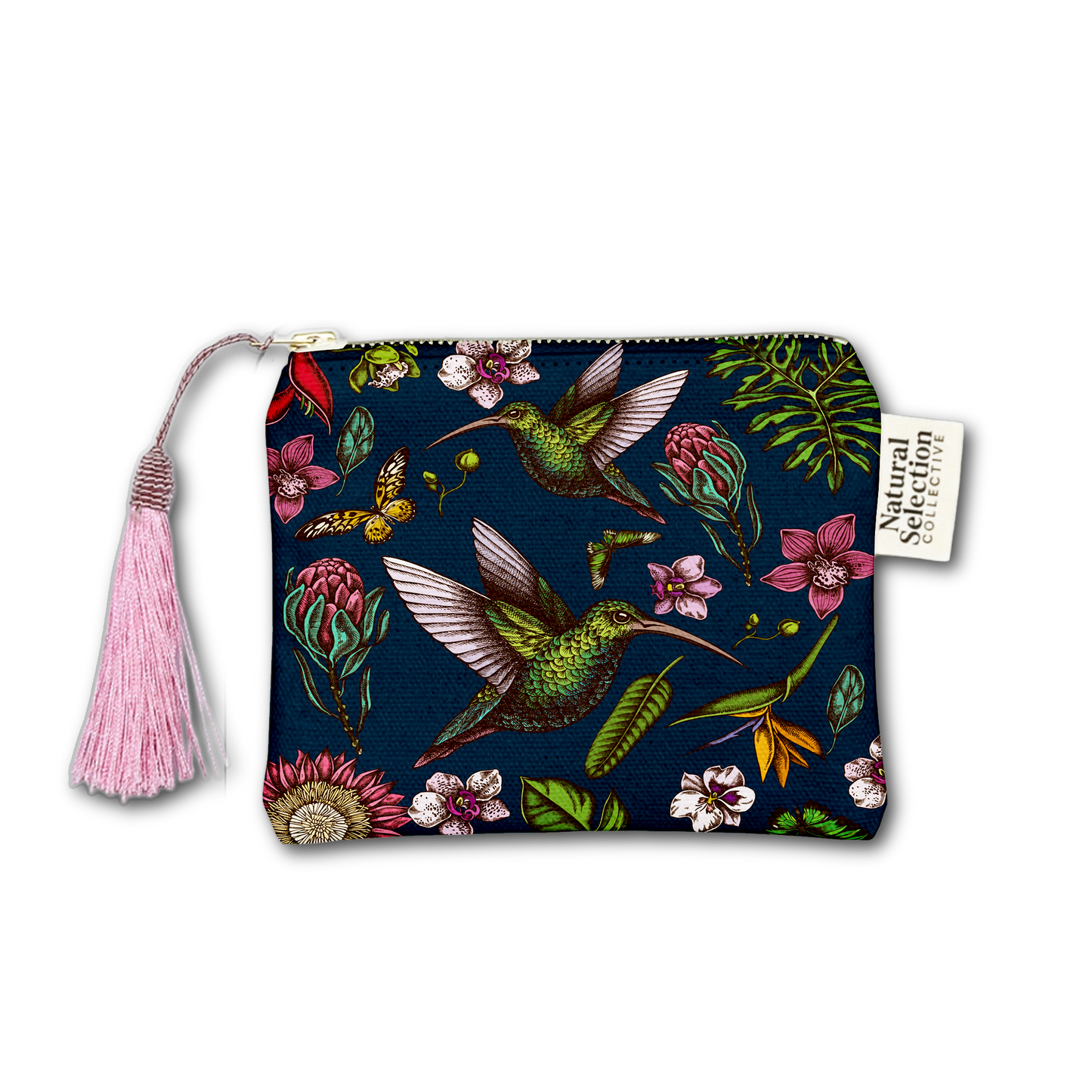 Midnight Hummingbird Makeup Bag