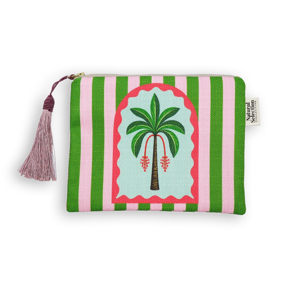 Mirage Palm Green Makeup Bag