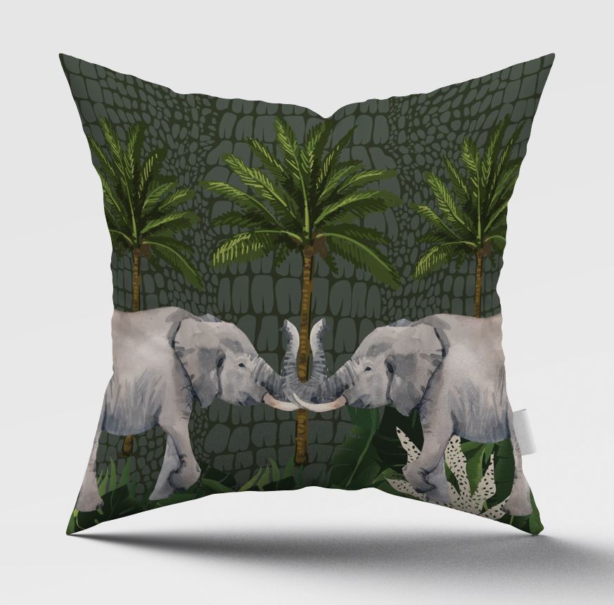 Oasis Elephant Scatter Cover