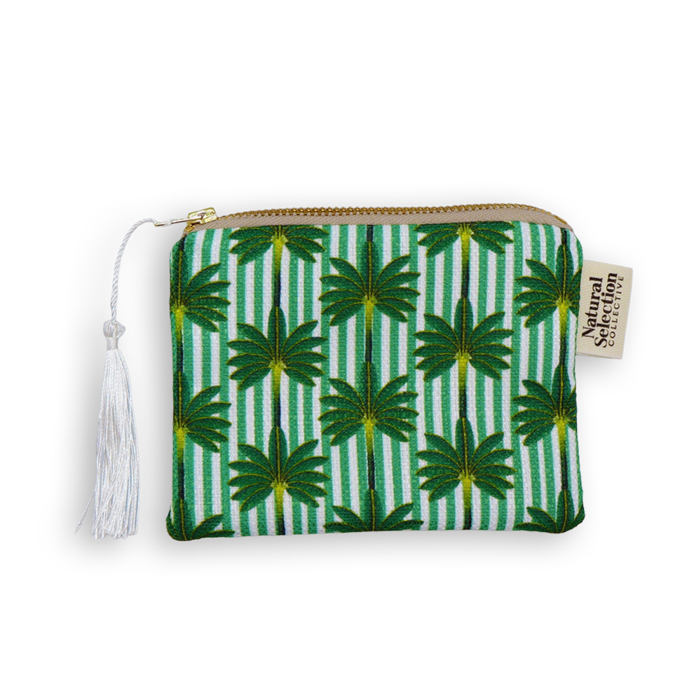Palm Vista Green Coin Purse