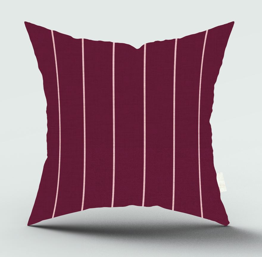 Pomegranate Stripe Scatter Cover