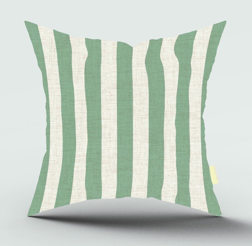 Splendida Stripes Sage Scatter Cover