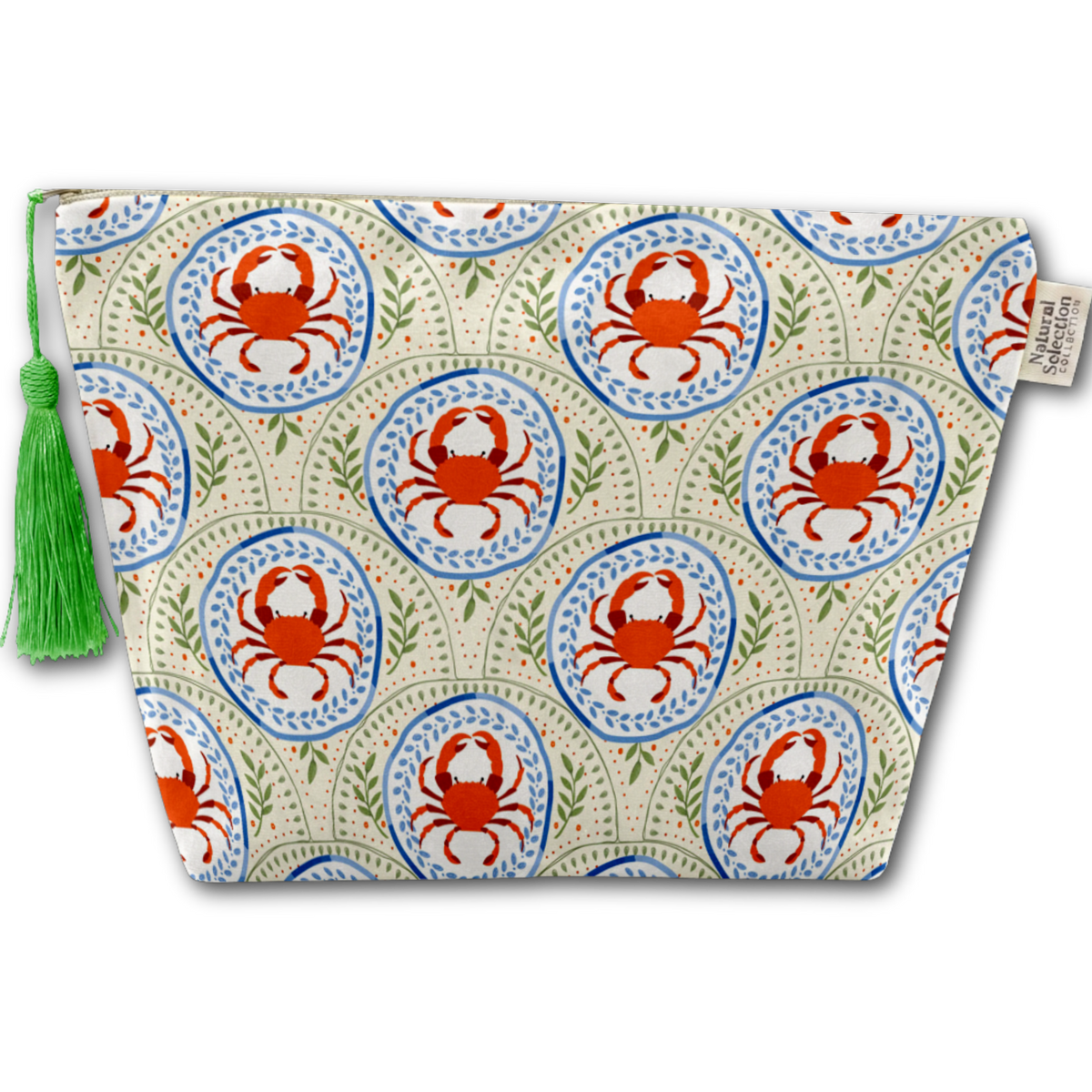 Coco Crabs Velvet Makeup Bag