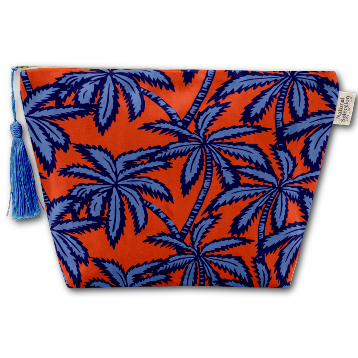 Pacific Palms Velvet Makeup Bag