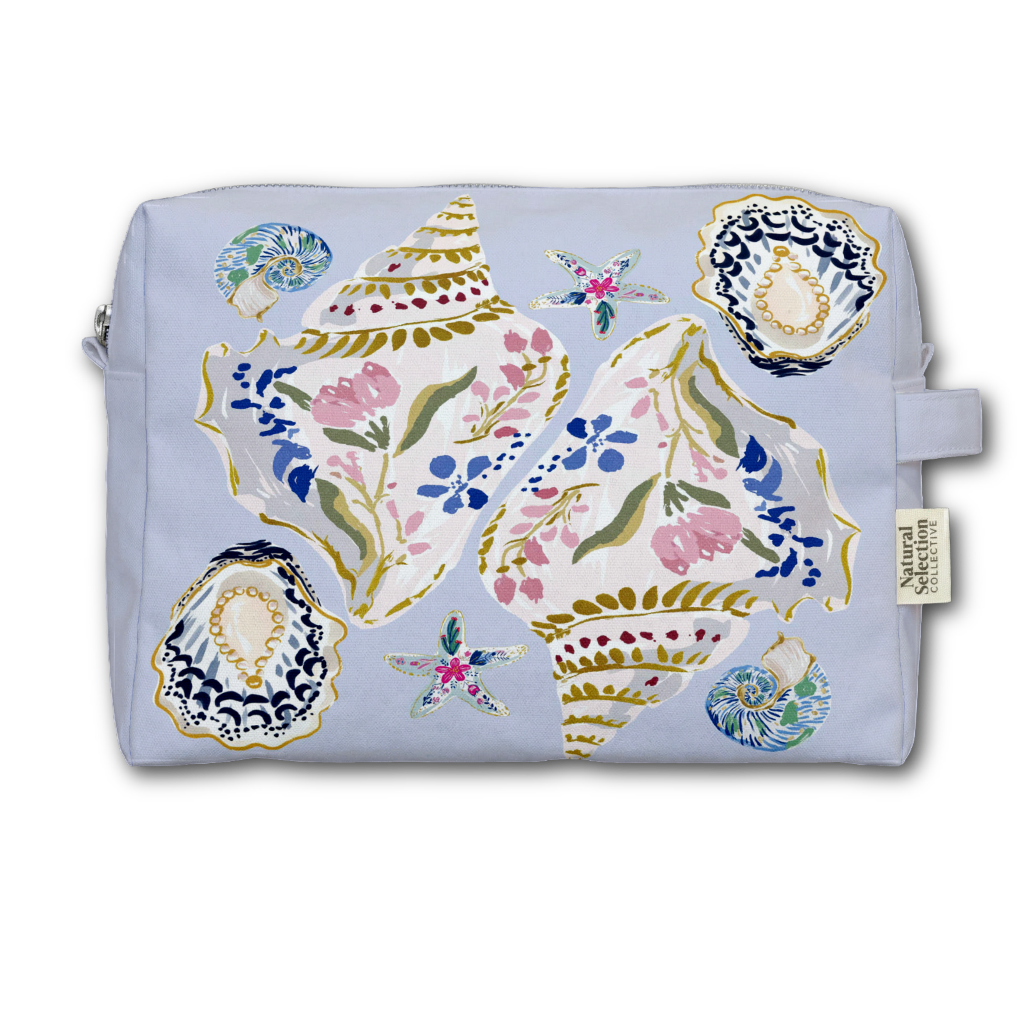 Sumatra Shells Lilac Toiletry Bag