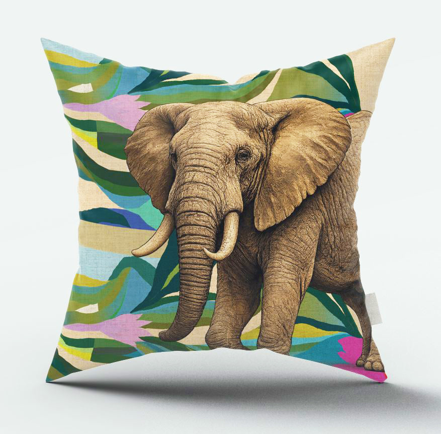 Water Lily Elephant Scatter Cover
