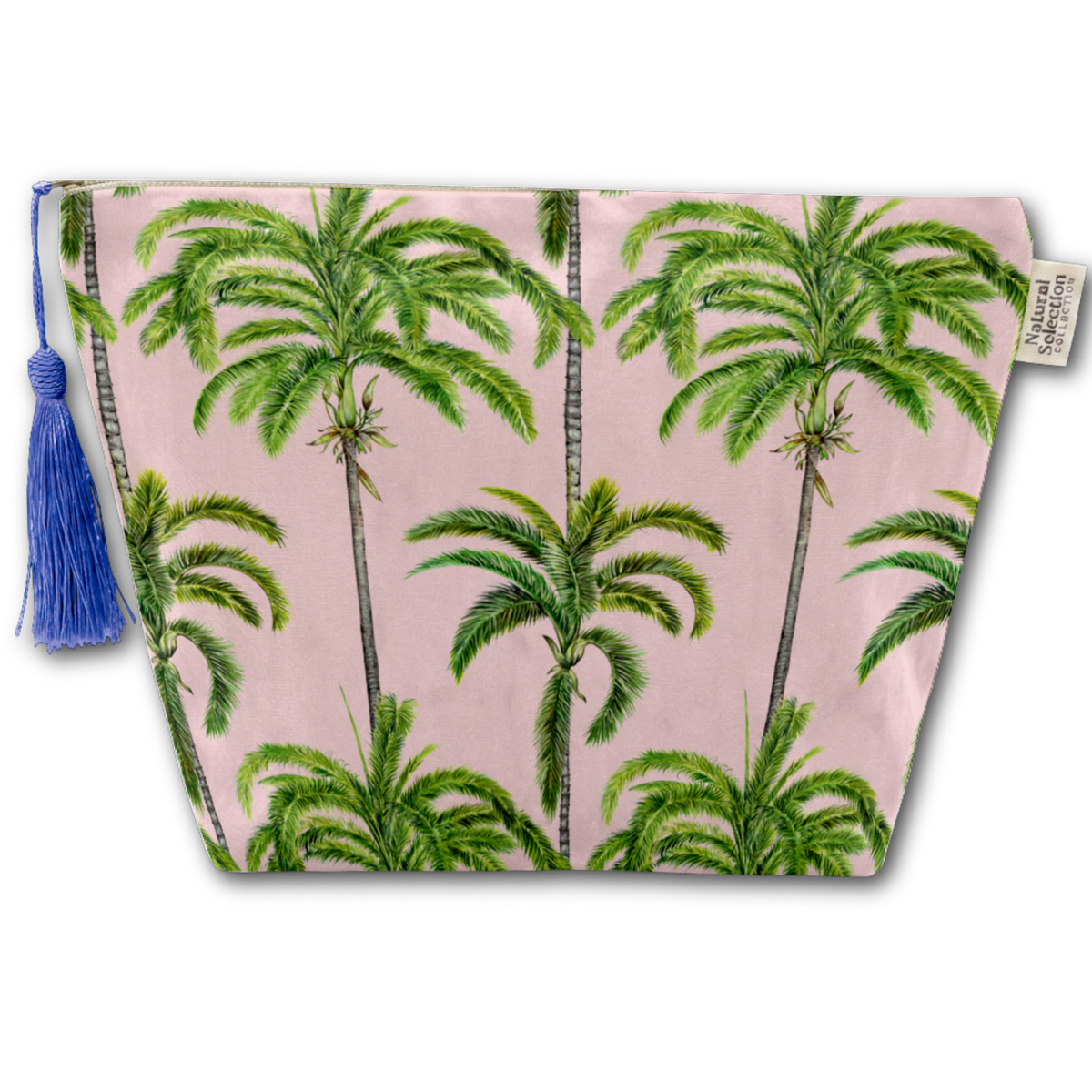 Java Palm Velvet Makeup Bag