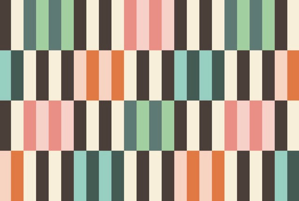 Pattern of vertical stripes in various colors on a white background
