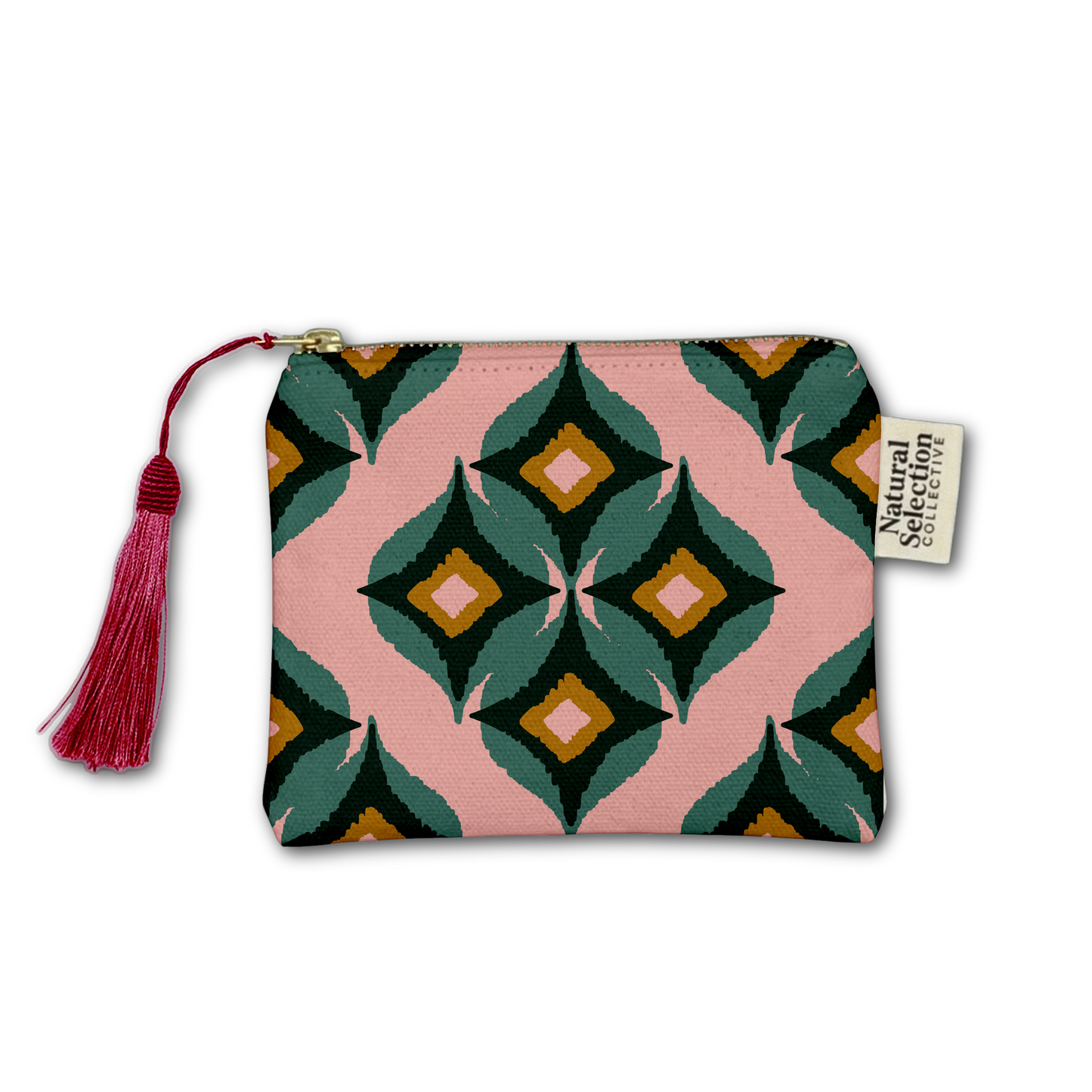 Bamileke Teal Makeup Bag