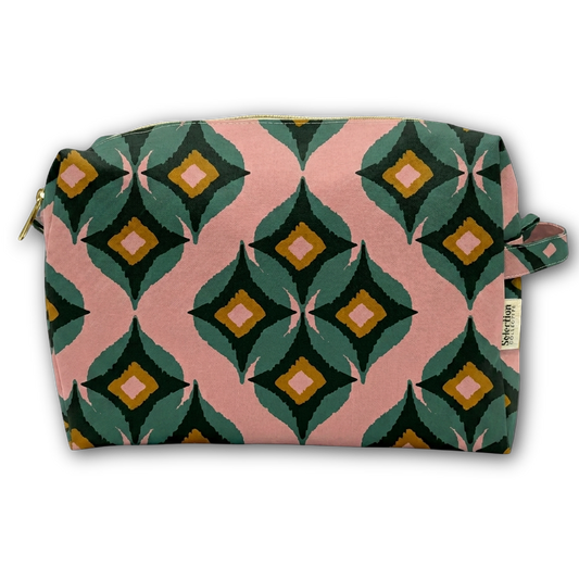 Bamileke Teal Toiletry Bag