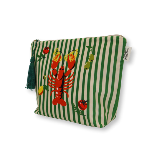 Costa Verde Velvet Makeup Bag