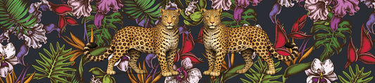Folklore Leo Black Table Runner