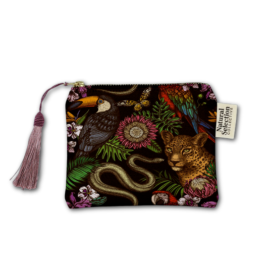 Folklore Black Makeup Bag