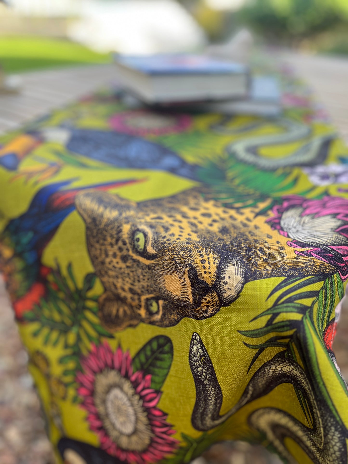 Folklore Chartreuse Table Runner