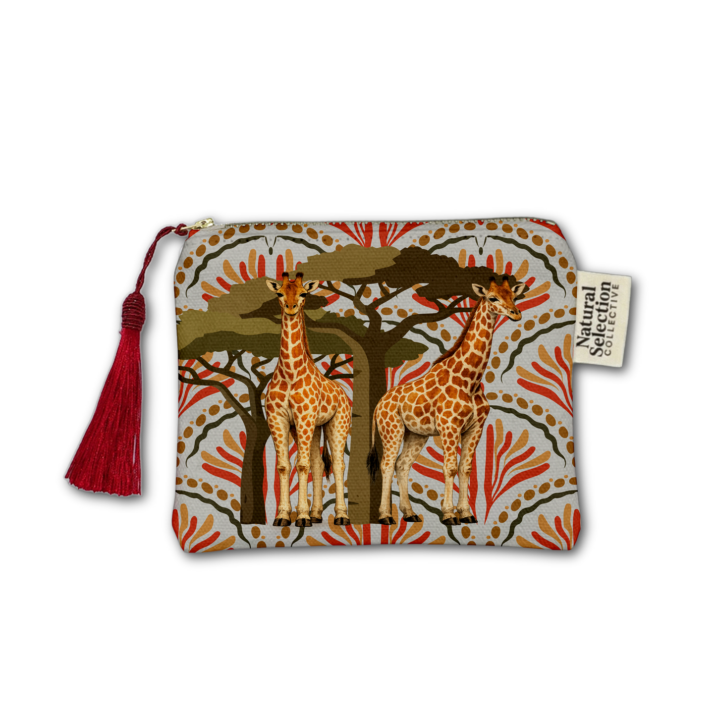 Gazania Giraffes Makeup Bag
