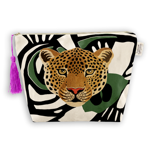 Gaia Taj Velvet Makeup Bag