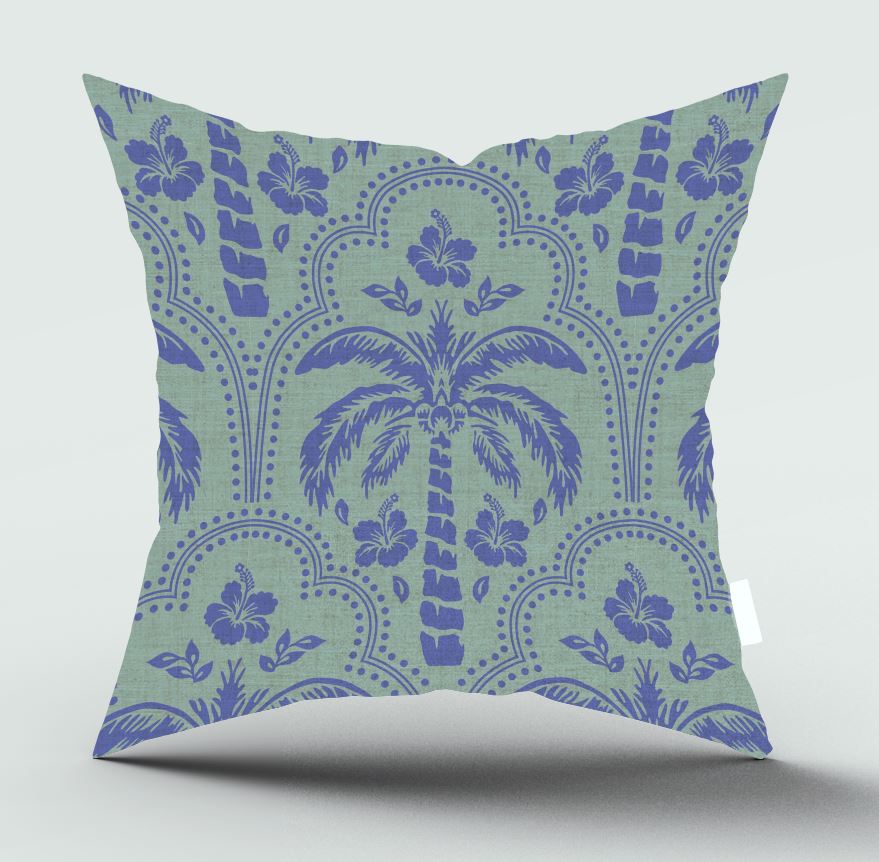 Hibiscus Palm Scatter Cover
