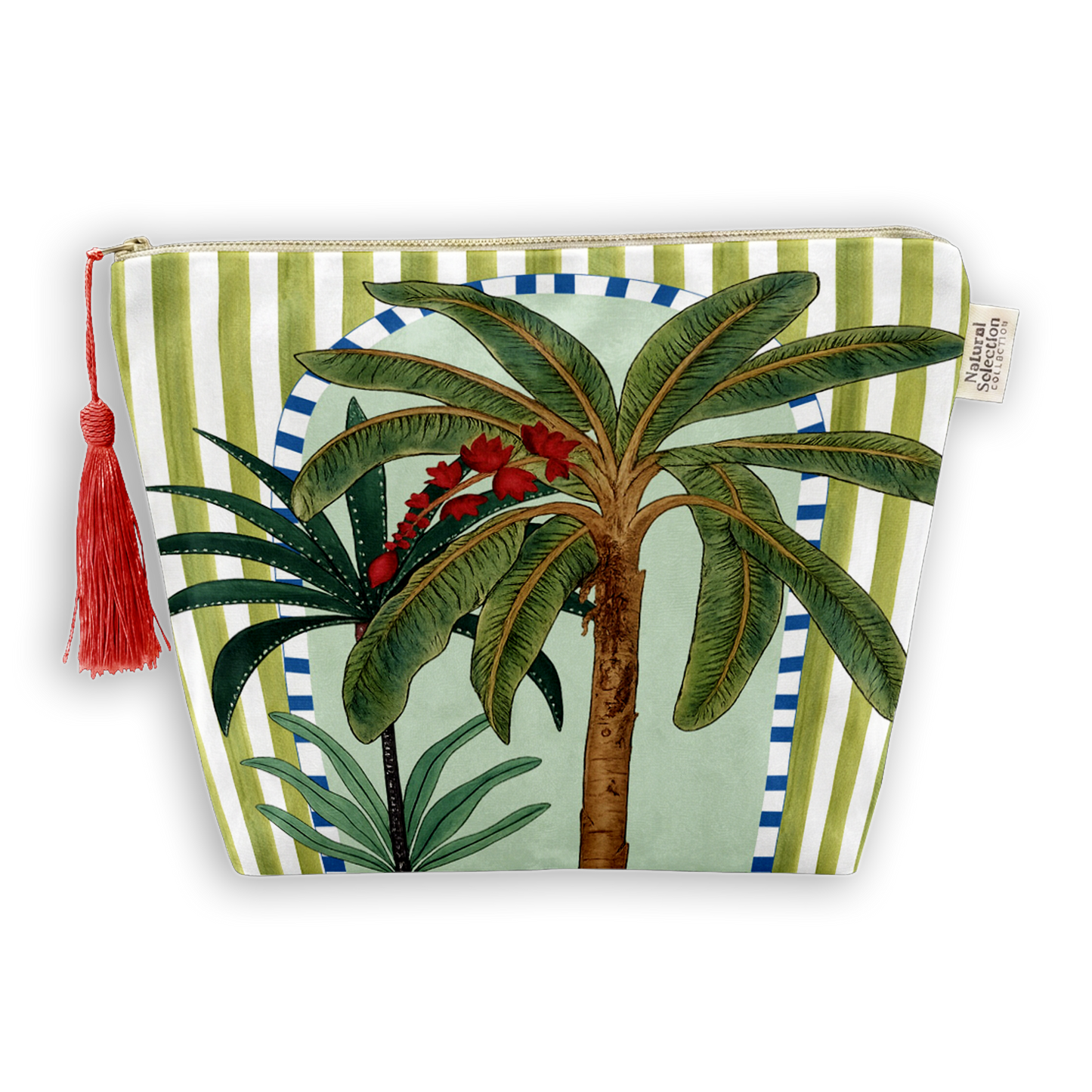 Hope Springs Velvet Makeup Bag