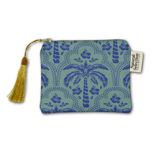 Hibiscus Palm Makeup Bag