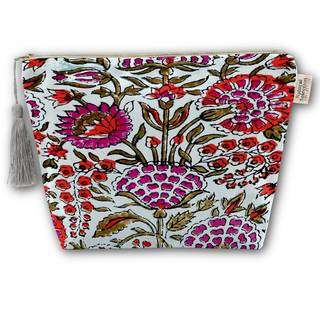 India Moon Velvet Makeup Bag