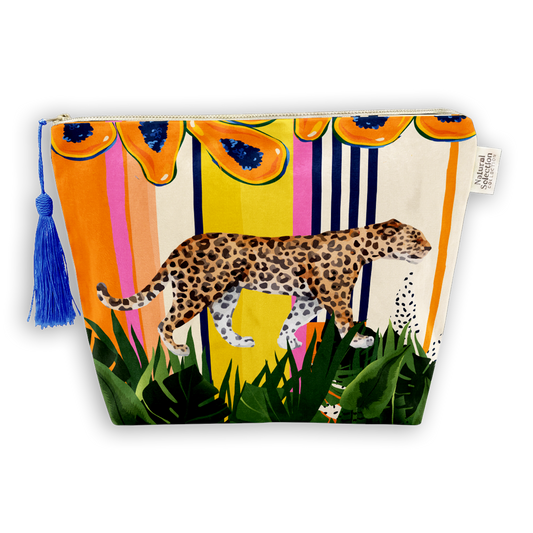 Island Leo Velvet Makeup Bag