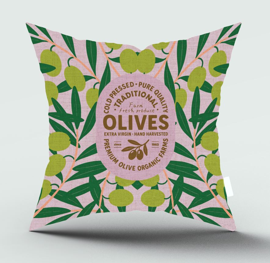 Lavender Olive Scatter Cover
