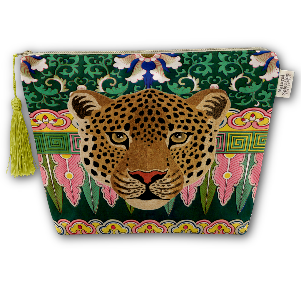 Leo Taj  Velvet Makeup Bag