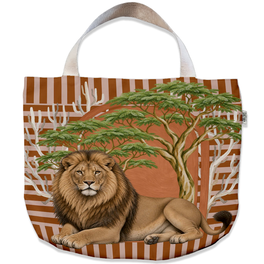 Lion Fever Tree Beach Bag