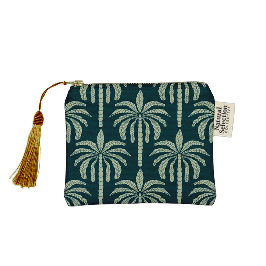 Tigres Palm Makeup Bag