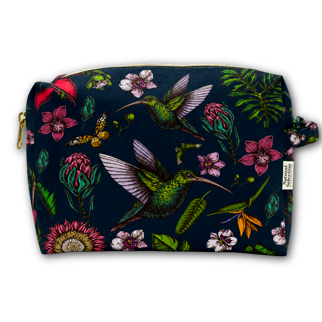 Midnight Hummingbird Toiletry Bag