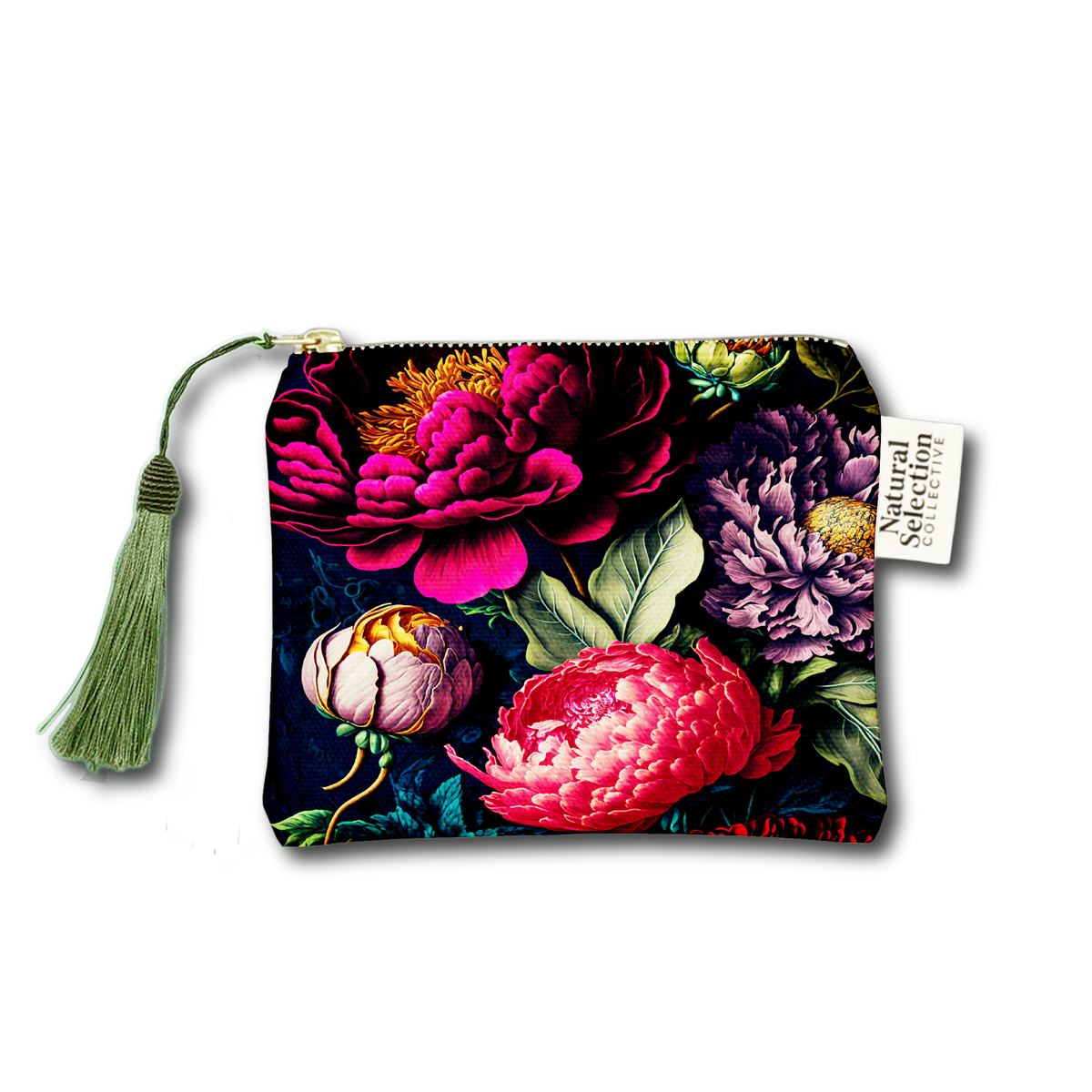 Midnight Peony makeup bag