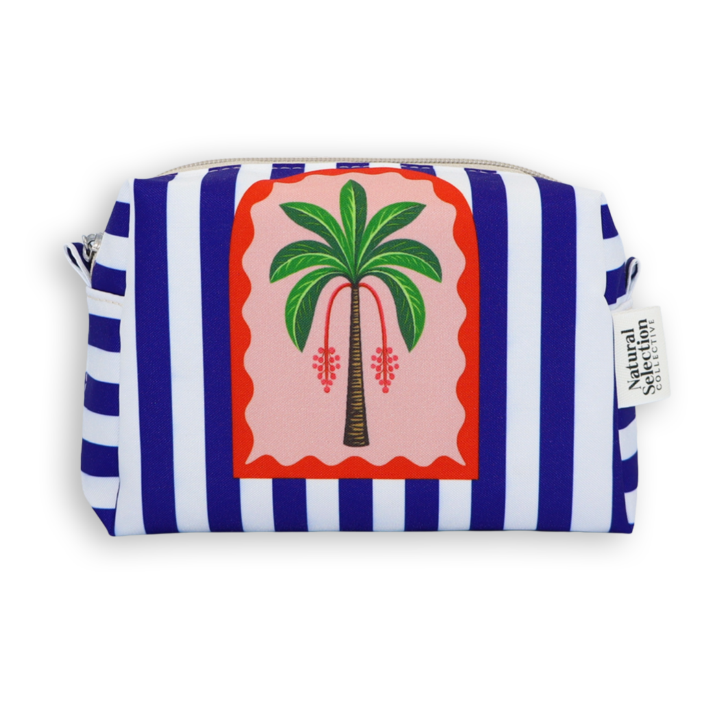 Mirage Palm Blue Mini Box Bag