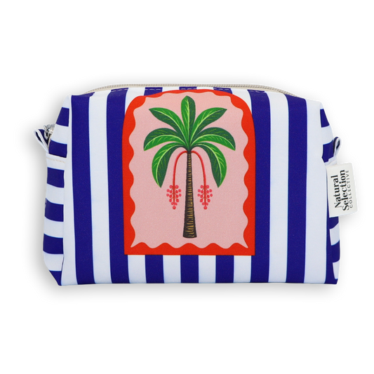 Mirage Palm Blue Mini Box Bag