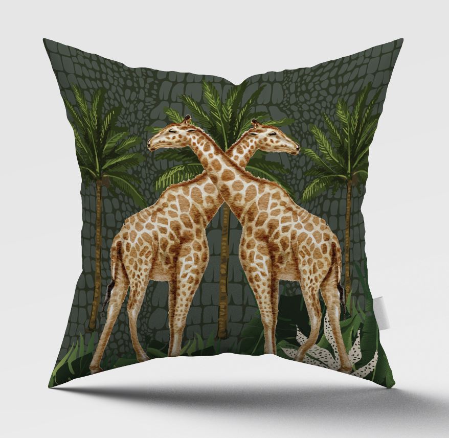 Oasis Giraffe Scatter Cover